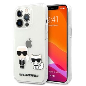 Citas preces Karl Lagerfeld  Karl Lagerfeld Karl & Choupette Case for iPhone 13 Pro Max 6.7" - Transparent 