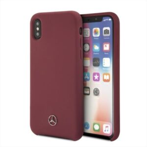 Citas preces Mercedes-Benz  Mercedes Silicone Line iPhone X/XS Case - Red 