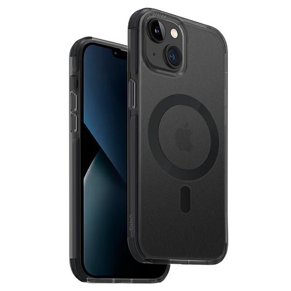 Citas preces UNIQ Uniq Combat case iPhone 14 Plus / 15 Plus 6.7" Magclick Charging black/concrete charcoal
