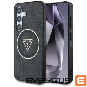 Muud kaubad Guess  Guess 4G Glitter Triangle Buttons MagSafe case for Samsung Galaxy S25 black 