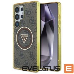 Muud kaubad Guess  Guess 4G Glitter Triangle Buttons MagSafe Case for Samsung Galaxy S25 Ultra Brown 