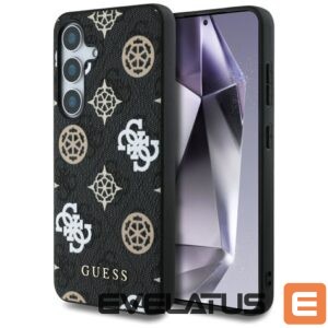 Muud kaubad Guess  Guess 4G Printed Colored Peony Pattern MagSafe case for Samsung Galaxy S25 black 