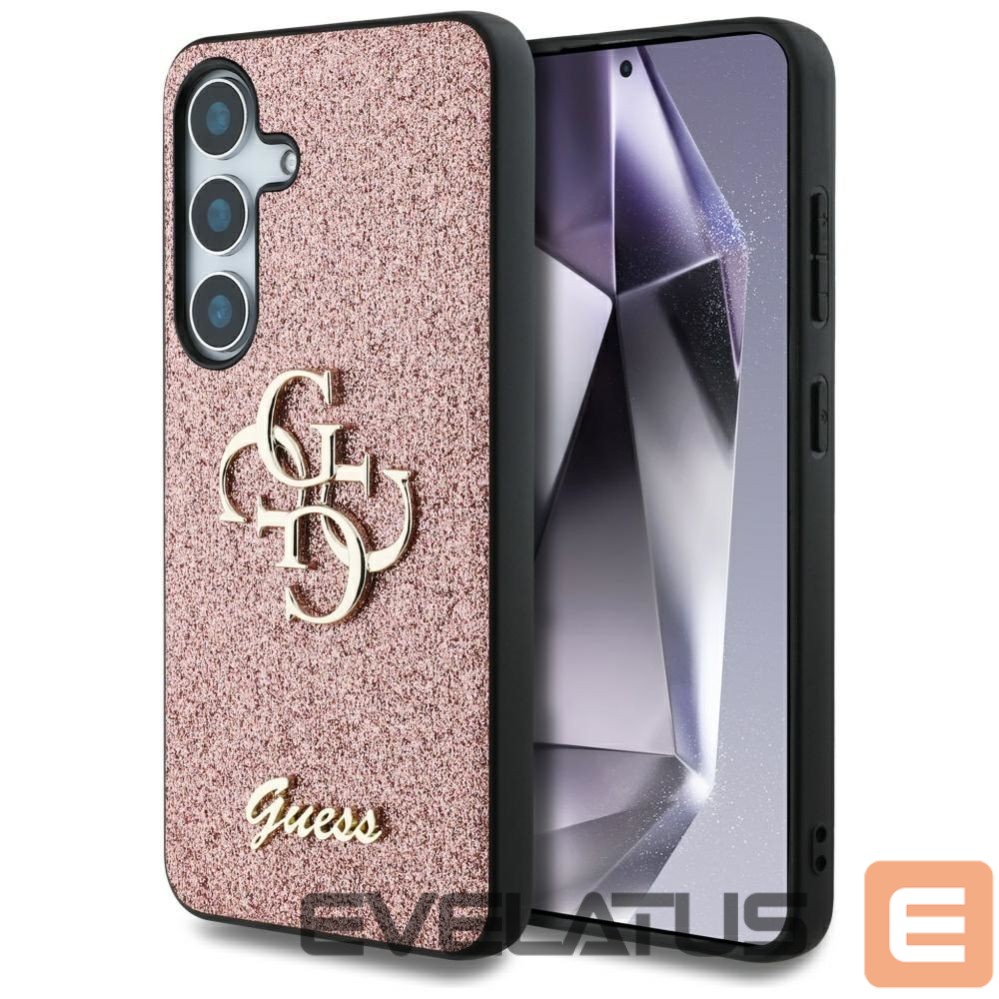 Muud kaubad Guess Guess Fixed Glitter Big 4G Metal Logo Case for Samsung Galaxy S25 Pink
