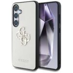 Другие товары Guess  Guess Grained Big 4G Logo Small Classic Logo case for Samsung Galaxy S25 beige 