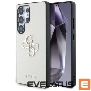 Muud kaubad Guess  Guess Grained Big 4G Logo Small Classic Logo Case for Samsung Galaxy S25 Ultra beige 