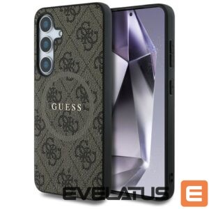 Muud kaubad Guess  Guess Leather 4G Colored Ring Classic Logo MagSafe Samsung Galaxy S25 case brown 