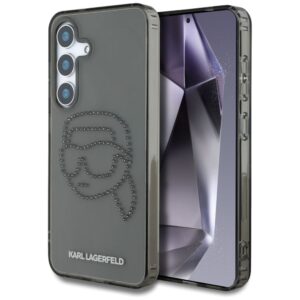 Citas preces Karl Lagerfeld  Case Karl Lagerfeld Rhinestones Karl Head Logo Samsung Galaxy S25 black 