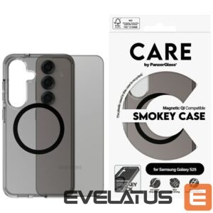 Muud kaubad Panzer Glass  CARE by PanzerGlass Flagship Urban Combat Black QI Case for Samsung Galaxy S25 - Semi-transparent Smoke 