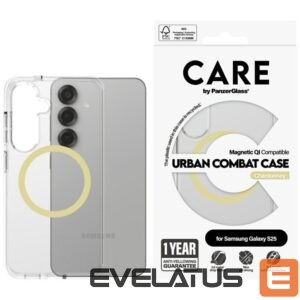 Muud kaubad Panzer Glass  CARE by PanzerGlass Flagship Urban Combat Chardonnay QI Case for Samsung Galaxy S25 - Transparent 