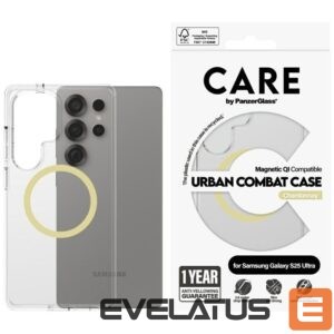 Muud kaubad Panzer Glass  CARE by PanzerGlass Flagship Urban Combat Chardonnay QI Case for Samsung Galaxy S25 Ultra - Transparent 