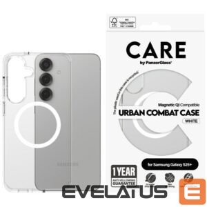 Muud kaubad Panzer Glass  CARE by PanzerGlass Flagship Urban Combat White QI Case for Samsung Galaxy S25+ - Transparent 