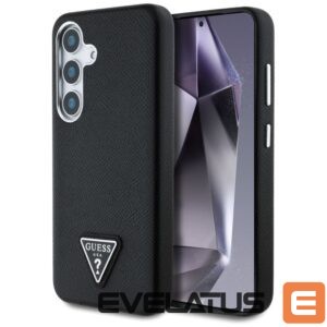 Muud kaubad Guess  Guess Grained Triangle Logo MagSafe case for Samsung Galaxy S25 - black 