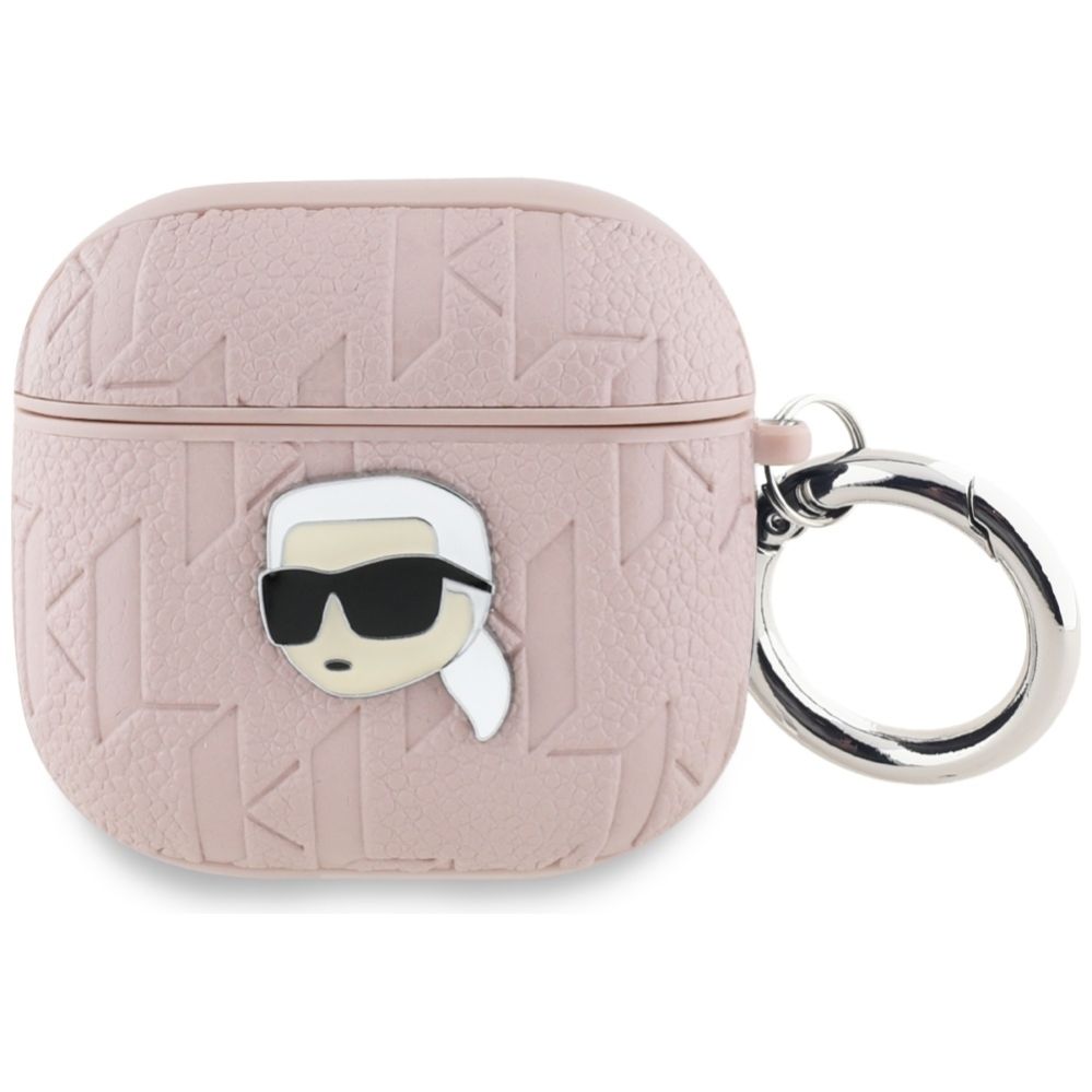 Citas preces Karl Lagerfeld Karl Lagerfeld Monogram Karl Head Case for AirPods 4 - Pink