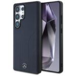 Other goods Mercedes-Benz  Mercedes Leather Debossed Lines MagSafe Case for Samsung Galaxy S25 Ultra - Blue 