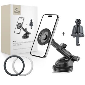 Other goods Tech-Protect  Tech-Protect N58 Magnetic MagSafe Car Holder for Cockpit, Windshield or Air Vent Mount - Black 