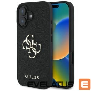 Muud kaubad Guess  Guess Grained Big 4G Logo Small Classic Logo case for iPhone 16 - black 