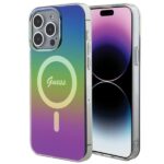Citas preces Guess  Guess IML Iridescent MagSafe case for iPhone 15 Pro Max 6.7" - multicolor 