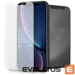 Citas preces Guess  Guess Invisible Logo Tempered Glass for iPhone Xr 
