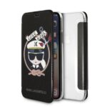 Kitos prekės Karl Lagerfeld  Karl Lagerfeld Signature Glitter iPhone X/Xs Case - Black 