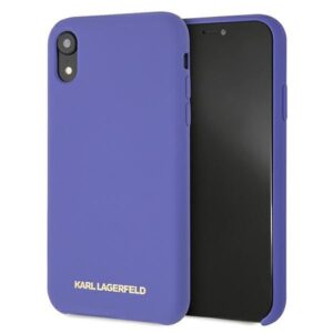 Citas preces Karl Lagerfeld  Karl Lagerfeld Silicone iPhone Xr Case - Purple 