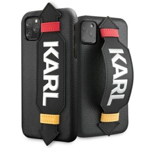Citas preces Karl Lagerfeld  Karl Lagerfeld Strap Case for iPhone 11 Pro 5.8" - Black 