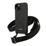 Другие товары Karl Lagerfeld  Karl Lagerfeld Monogram Plaque Logo Strap Case for iPhone 14 / 15 / 13 6.1" - Black 
