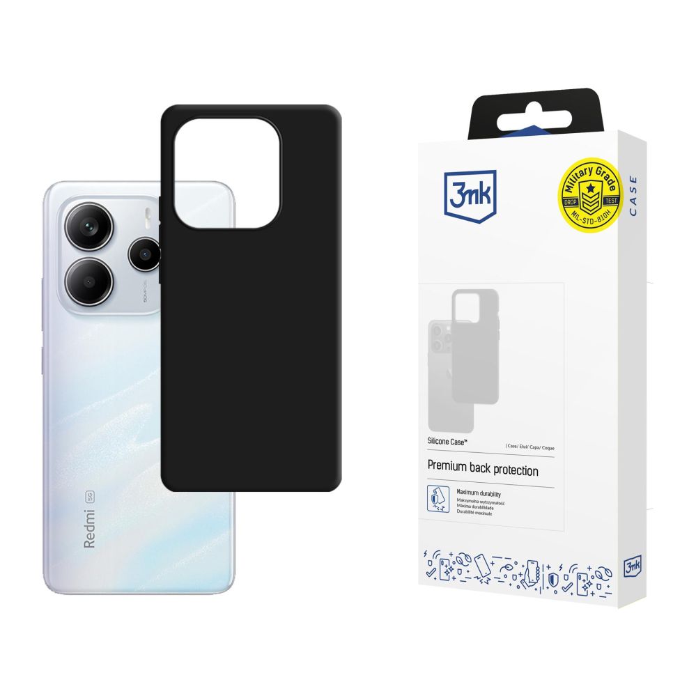 Muud kaubad 3MK 3mk Silicone Case for Xiaomi Redmi Note 14 5G - black