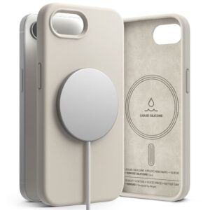 Kitos prekės Ringke  Ringke Silicone Magsafe iPhone 16e Case - Beige 