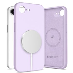 Citas preces Tech-Protect  Tech-Protect Liquid Silicone MagSafe iPhone 16e Case - Purple 