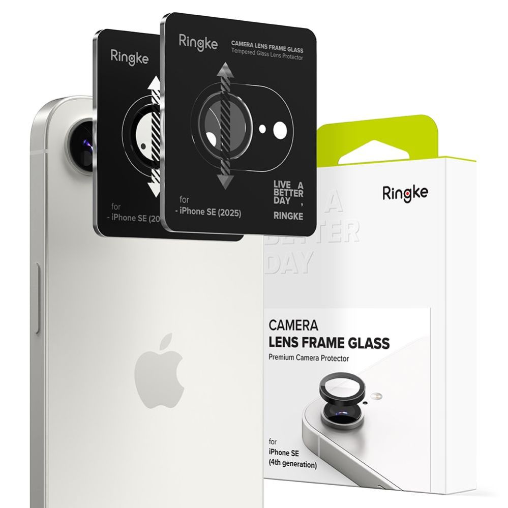 Muud kaubad Ringke Ringke Camera Frame Protector 2-pack for iPhone 16e - Black