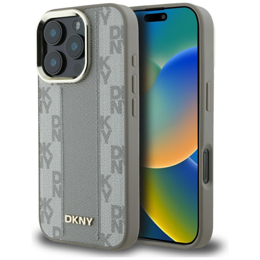 Citas preces DKNY DKNY Checkered Pattern Magsafe iPhone 16 Pro Max Case - Beige