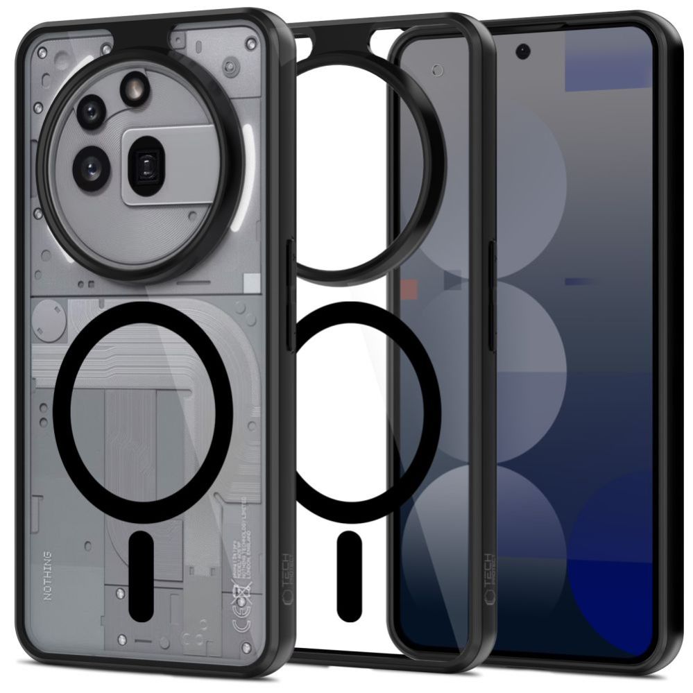 Citas preces Tech-Protect Tech-Protect MagMat MagSafe Case for Nothing Phone 3A Pro - Clear Black