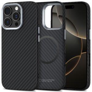 Citas preces Tech-Protect  Tech-Protect Ion Carbon MagSafe Case for iPhone 16 Pro Max - Black/Grey 