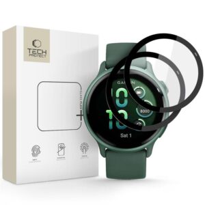 Citas preces Tech-Protect  Tech-Protect Glass Flex+ 2-pack hybrid glass for Garmin Vivoactive 6 - black 