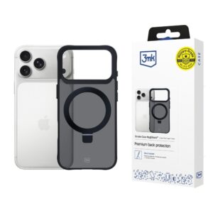 Kitos prekės 3MK  3mk Smoke Case Mag&Stand for iPhone 17 Pro - Black 