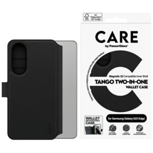 Muud kaubad Panzer Glass  CARE by PanzerGlass Feature Tango 2in1 Wallet Qi Case for Samsung Galaxy S25 Edge - Black 