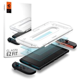 Kitos prekės Spigen  Spigen Glas.Tr ”EZ FIT” Tempered Glass 2-pack for Nintendo Switch 2 - Transparent 