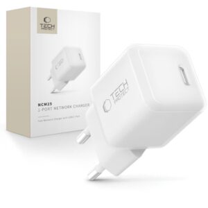 Citas preces Tech-Protect  Tech-Protect NCM25 USB-C PD 25W Wall Charger - White 