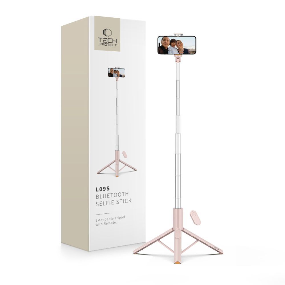 Muud kaubad Tech-Protect Selfie Stick Tech-Protect L09S with Tripod - Pink
