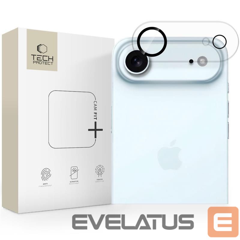 Citas preces Tech-Protect Tech-Protect Cam Fit+ Camera Cover for iPhone 17 Air - Clear