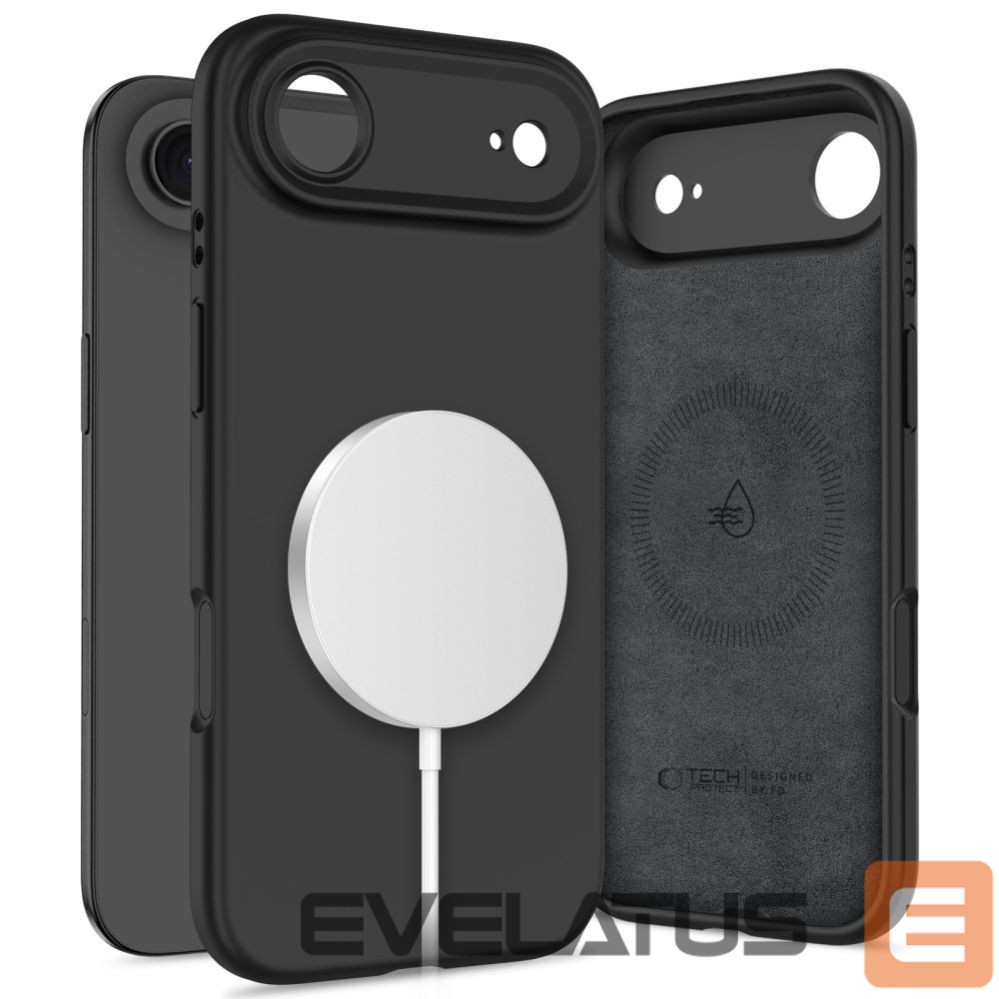 Citas preces Tech-Protect Tech-Protect Silicone MagSafe Case for iPhone 17 Air - Black