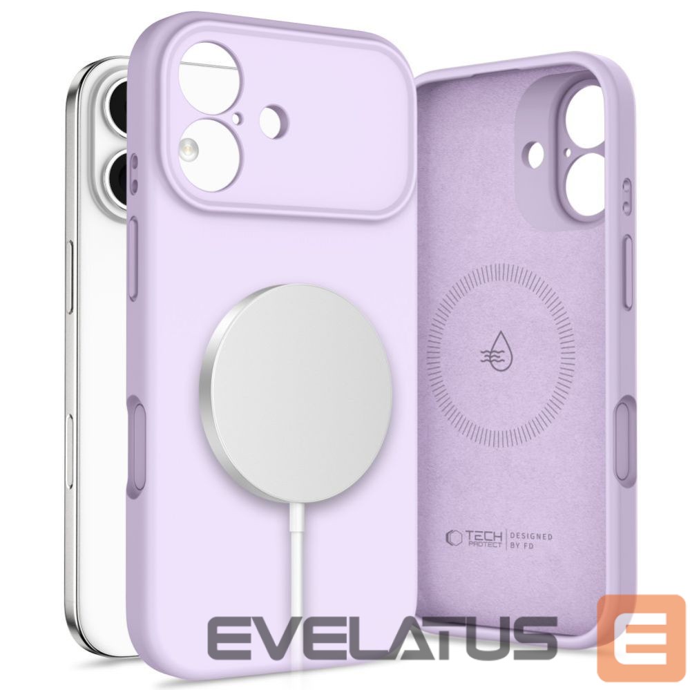 Citas preces Tech-Protect Tech-Protect Silicone MagSafe Case for iPhone 17 - Purple