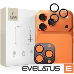 Citas preces Tech-Protect  Tech-Protect Camring Fit+ Camera Cover for iPhone 14 Pro / Max / 15 Pro / Max / 16 Pro / Max / 17 Pro / Max - Black 