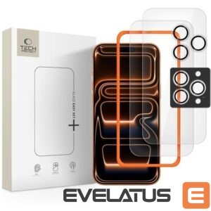 Citas preces Tech-Protect  Tech-Protect Easy Set+ 3-pack tempered glass for iPhone 16 Pro Max / 17 Pro Max - transparent 