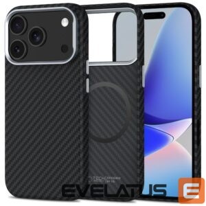 Citas preces Tech-Protect  Tech-Protect Ion Carbon MagSafe case for iPhone 17 Pro - black and silver 