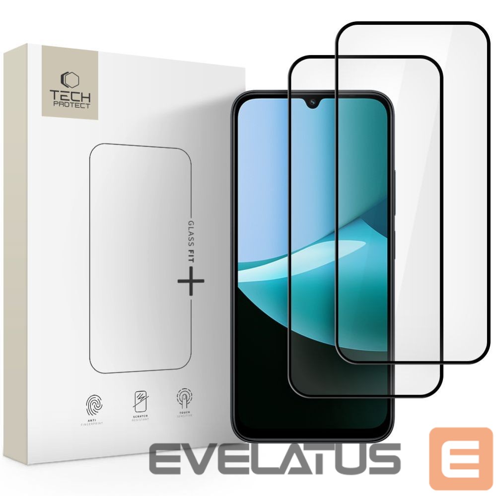 Citas preces Tech-Protect Tech-Protect Glass Fit+ 2-pack tempered glass Xiaomi Redmi 15C / Poco C85 - black