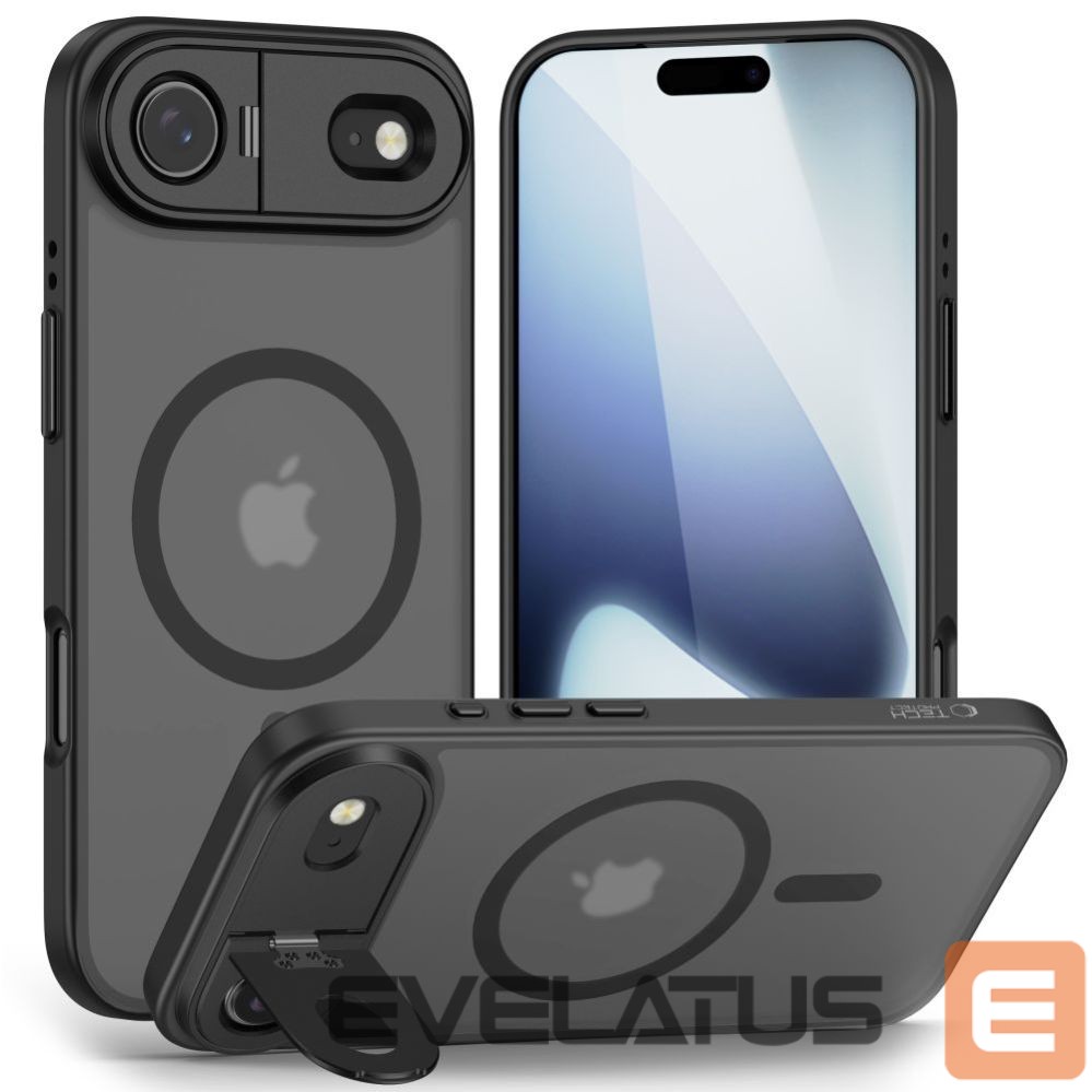 Citas preces Tech-Protect Tech-Protect MagStand MagSafe Case for iPhone 17 Air - Matte Black