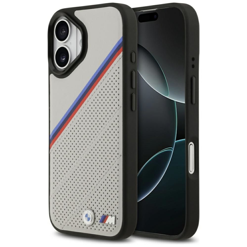 Muud kaubad BMW BMW M Tricolor Metal Logo MagSafe Case for iPhone 17 - Gray