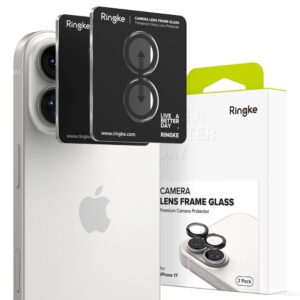 Kitos prekės Ringke  Ringke Camera Frame Protector 2-pack for iPhone 17 - Black 