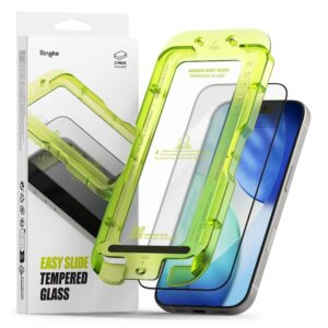 Kitos prekės Ringke  Ringke Easy Slide 2-pack tempered glass for iPhone 17 - black 